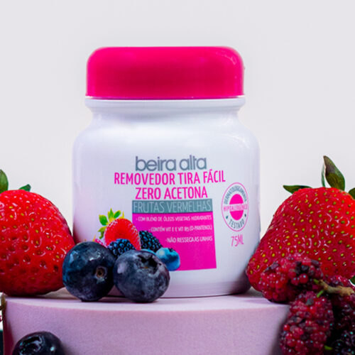 Removedor de Esmalte Tira Fácil – Frutas vermelhas
