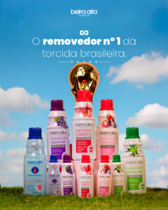 Removedor de esmaltes Beira Alta utilizado na preparação das unhas para Copa do Mundo 2026