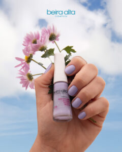 Esmalte lilás Lilac Sunset da coleção Dolce Verão Beira Alta Cosméticos
