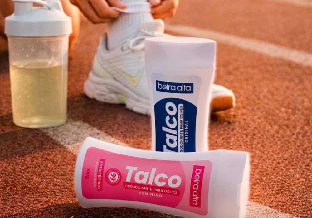 Talco Antisséptico para quem pratica exercícios físicos Talco Antisséptico para quem pratica exercícios físicos